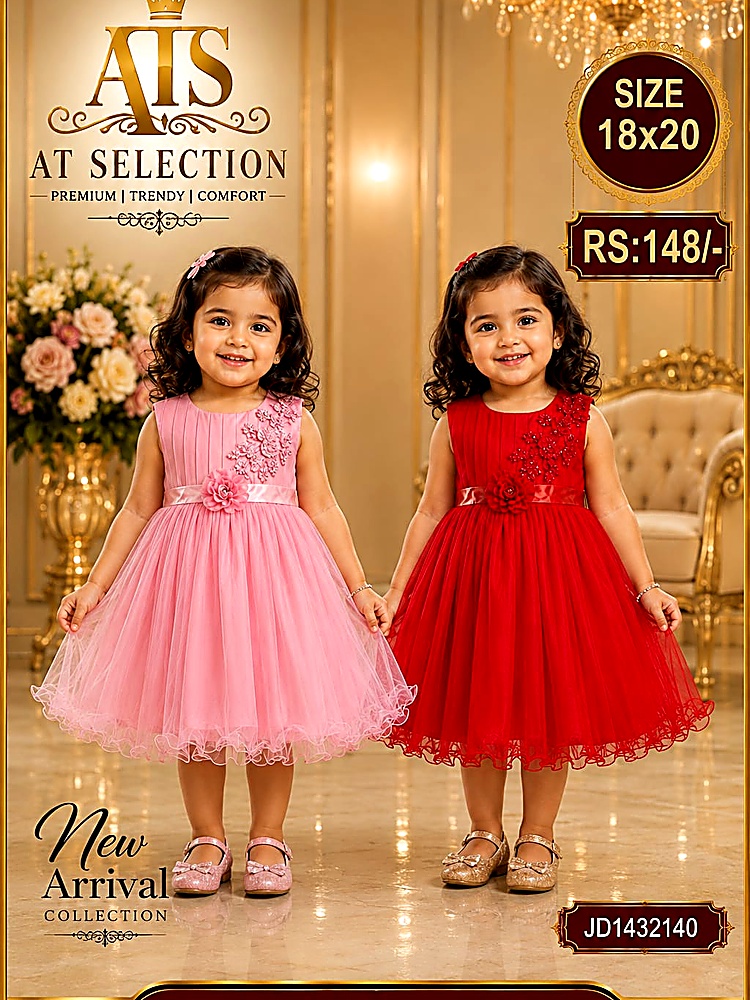 Design JD1432140 Embroidered Tulle Party Frock
