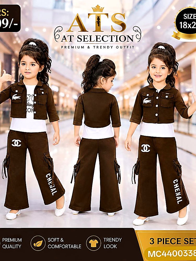 Design MC44003388 3-Piece Designer Jacket and Flared Pants